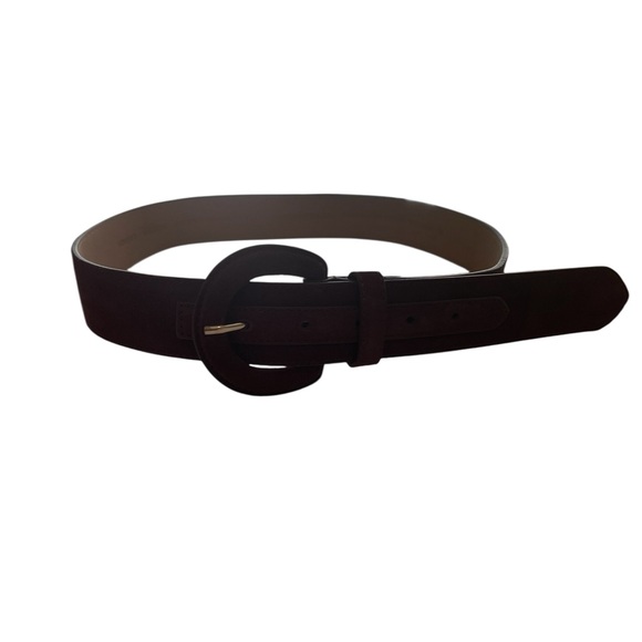 NWT ANN TAYLOR Belt – Brown Suede, Classic Texture, Size M - Picture 2 of 6
